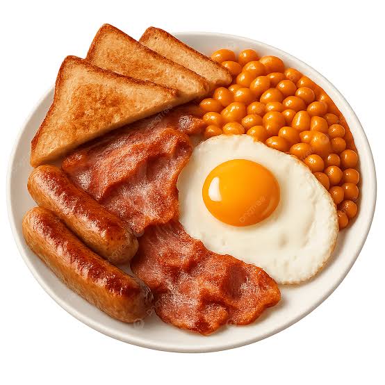 Bacon, Sosis, Yumurta, Fasulye