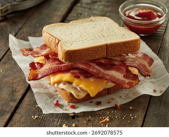 Bacon, Mantar, Kızarmış Domates